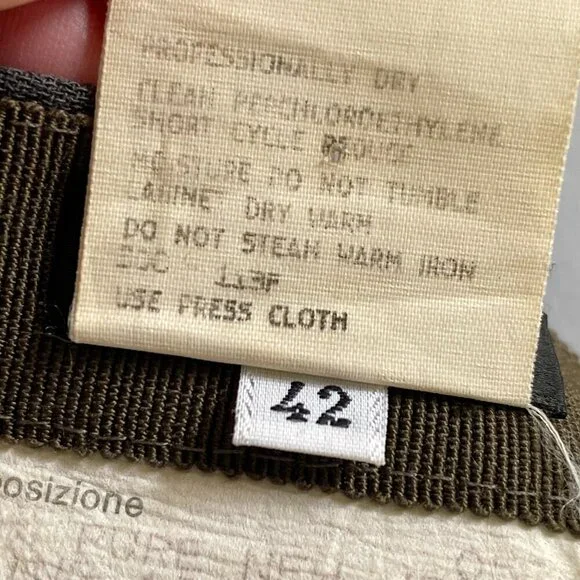 Vintage Giorgio Armani 100% Wool Gray Maxi Wrap Skirt Lined Italian EU 42 / US 6 - Picture 6 of 16